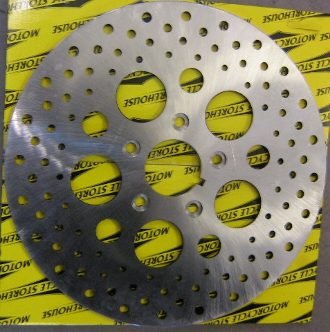 11,5" Rustfri skive.